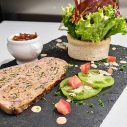 terrine de boeuf et jambon fumé